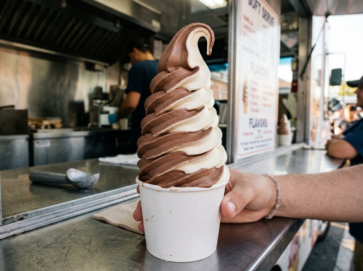 Afro Vanilla Swirl Ice Cream